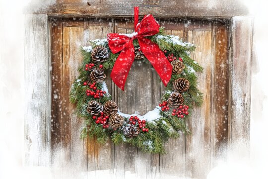 Festive St. Stephen's Day Wreath