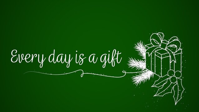 Holiday Festive Present Gift Title