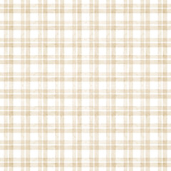 Soft brown watercolor plaid seamless pattern.eps