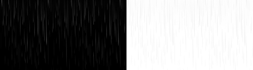 Cinematic PNG rain overlay featuring sharp streaks, fine droplets, and stormy motion for dramatic, moody photography. © Gunenko