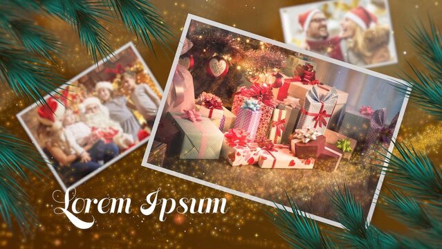 Christmas Family Festive Lights Slideshow