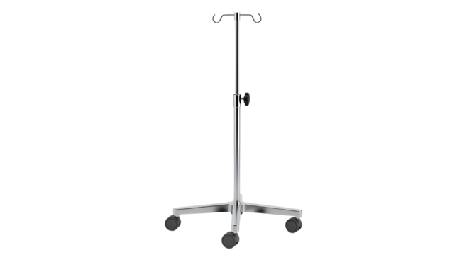 Medical IV drip stand isolated PNG with Transparent Background