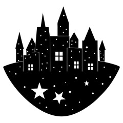 vector illustration of a castle