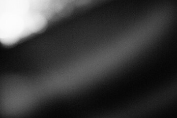 Blurred black and white grainy texture effect background design for web banner header poster. Lo-fi effect.