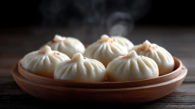 Steaming Delicious Soup Dumplings Appetizing