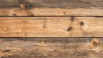 Fototapeta premium Detailed natural brown wooden wall texture background with rustic timber planks and grain patterns ideal for design elements.