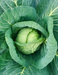 Green leaf background in close-up, natural foliage texture for eco design. Fresh young cabbage close-up, natural green vegetable texture, healthy organic food background.