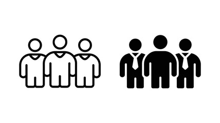 Vector art of group of people icon symbol of team, community, meeting, and organization vector illustration of teamwork