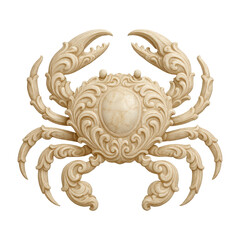 Obraz premium PNG Intricate ornate crab sculpture design.