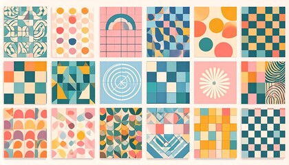 Abstract Geometric Patterns - A Collection of Colorful Designs.