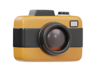 Camera icon 3d render illustration