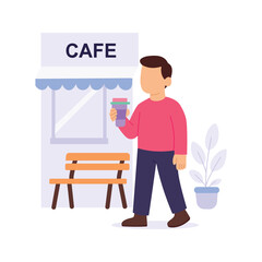 Reusable Cup, Person holding eco-friendly reusable coffee cup