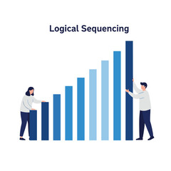 Fototapeta premium Understanding Logical Sequencing and Its Importance for Growth