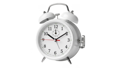 Classic twin bell alarm clock retro mechanical analog timepiece for wake up calls