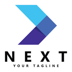 Modern next logo designs concept vector arrow logo designs concept