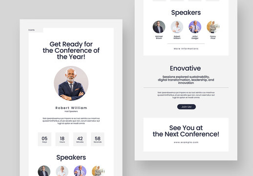 Event Webinar Email Newsletter Template