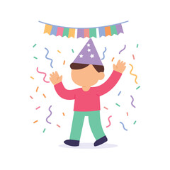 Festive Hat, wearing colorful party head accessory