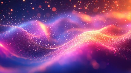 Dreamy particle flow background