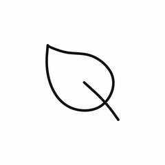 single plant leaf icon sign vector