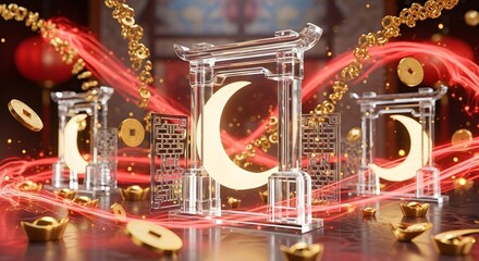 Prosperity and Celebration: Chinese New Year Symbolic Elements