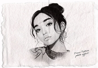 Artisan Texture Draw Photo Effect