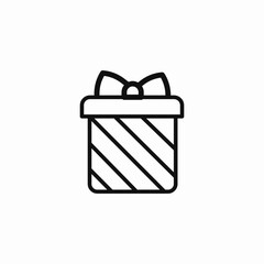 wrapped gift present icon sign vector