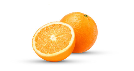 orange isolated on white background, Vitamin C