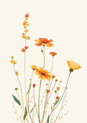 floral background with flowers