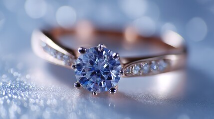 Elegant Diamond Ring Close-Up