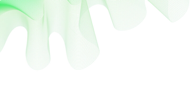 Abstract green background with waves for dental health and hygiene illustration