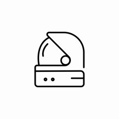 astronaut helmet visor icon sign vector