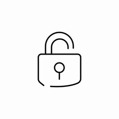 closed metal lock icon sign vector