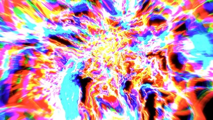 Abstract colorful vibrant energy explosion light background
