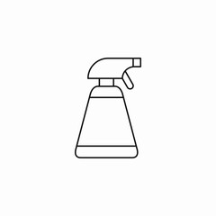 spray bottle cleaner icon sign vector