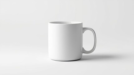 white mug white background clean