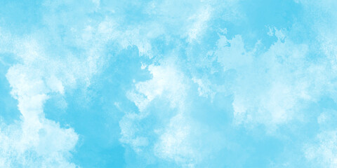 Abstract sky blue watercolor vector art background. Decorative sky blue textured. Aquarelle paint paper textured stain canvas element for text design.	

