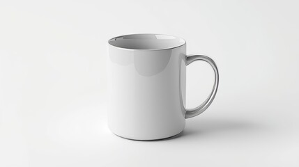 white mug white background clean