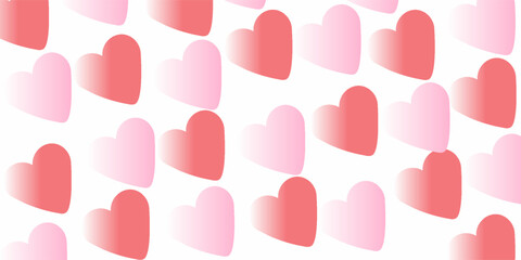 red and rose hearts at yellow background. hearts texture. hearts background love elegant