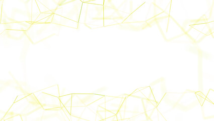 Abstract network lines background. Digital connection of yellow lines, dots on white background. Design elements, business, innovation. Futurist