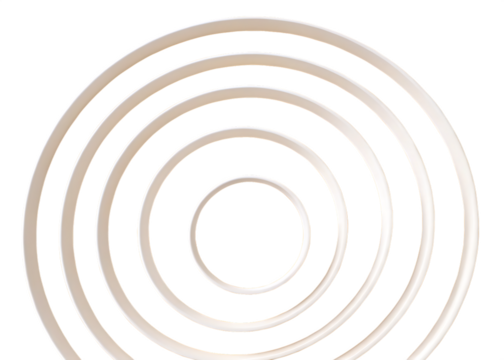 Concentric rings pattern isolated on transparent background - Powered by Adobe