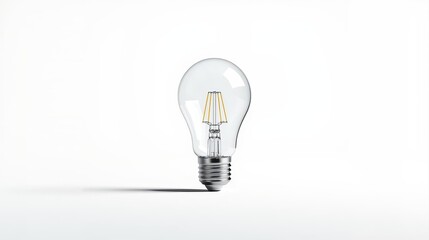 LED Light Bulb Isolated on White Background