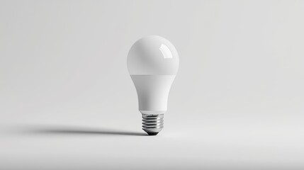LED Light Bulb Isolated on White Background