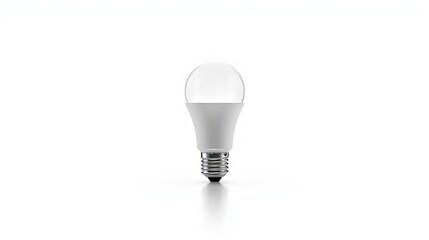 LED Light Bulb Isolated on White Background