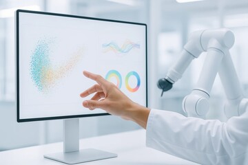 Innovative use of technology in modern artificial intelligence and data analysis.