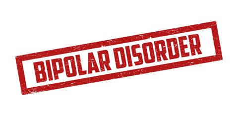 Stamp grunge bipolar disorder