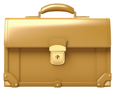 PNG Briefcase gold bag