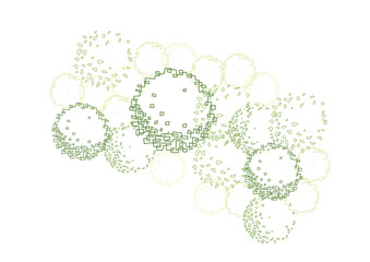 architecture drawing plant tree top view plan greenery vegetation vector. design nature architectural landscape set element illustration bush garden flora sapling minimal. architect isolated.