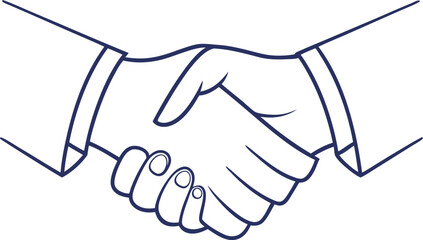 Two hands shaking in agreement handshake partnership