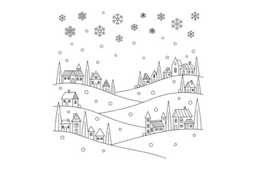 Obraz premium sketch of castle, Simple Gray Line Art on White Background, Modern and Inviting Interior Illustration