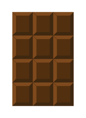Stylized Chocolate Bar with 12 Segments — Realistic Confectionery Icon